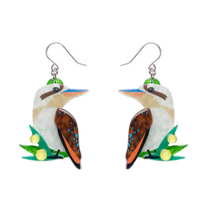 Erstwilder : Australiana : Kirby the Kookaburra Drop Earrings [LUCKY LAST!]