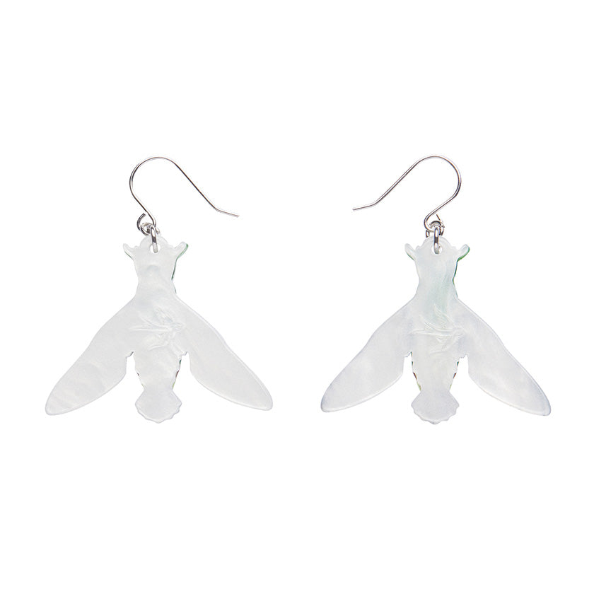 Erstwilder : Australiana : Glimmer the Hawk Moth Drop Earrings [LUCKY LAST!]