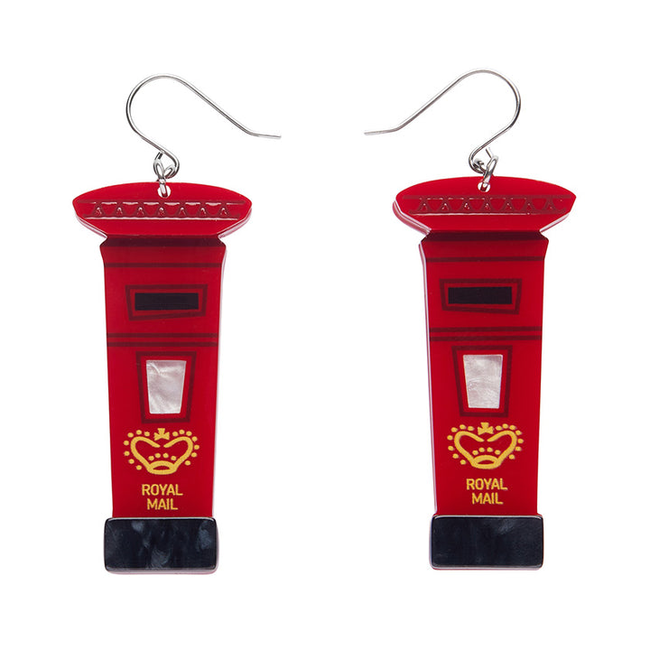 Erstwilder : London Calling : First Class Mail Drop Earrings