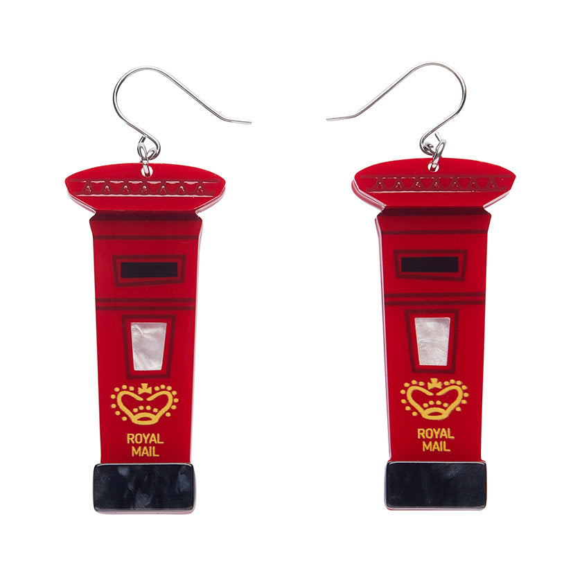 Erstwilder : London Calling : First Class Mail Drop Earrings