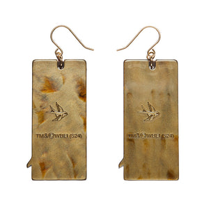 Erstwilder : Willy Wonka : Winning Wonka Bar Drop Earrings