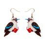 Erstwilder : Merry Menagerie : Kip the Kookaburra Drop Earrings [LUCKY LAST!]