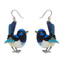Erstwilder : RBGV : Superb Fairy Wren Drop Earrings