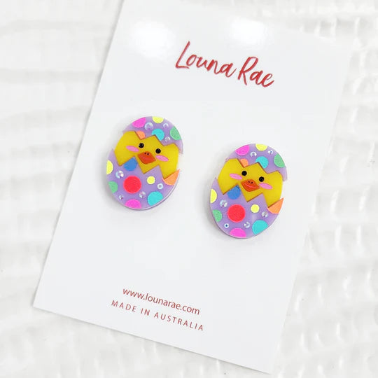Louna Rae : Easter Egg Stud Earrings - 001