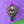 Cherryloco : Flaming Heart Statement Brooch - Neon Green and Purple