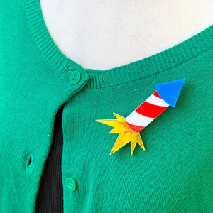 Birdie Bananas : Firecracker Brooch