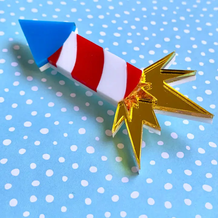 Birdie Bananas : Firecracker Brooch