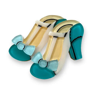 Lipstick & Chrome : Flirty Footsteps Mini Brooch x Asia Ellington [PRE-ORDER]