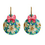 Laliblue : Christmas : Floral Christmas Ornament Earrings
