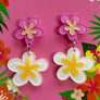 Lipstick & Chrome : Floral Fantasy Earrings By Miss Fluff
