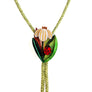 Laliblue : Plant Lover : Flower and ladybug bolo necklace