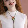 Laliblue : Plant Lover : Flower and snail bolo necklace