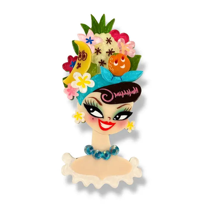 Lipstick & Chrome : Forbidden Fruits Brooch By Miss Fluff