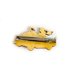 Rosie Rose Parker : Frankie and the Flamingo Mid century Hair Clip