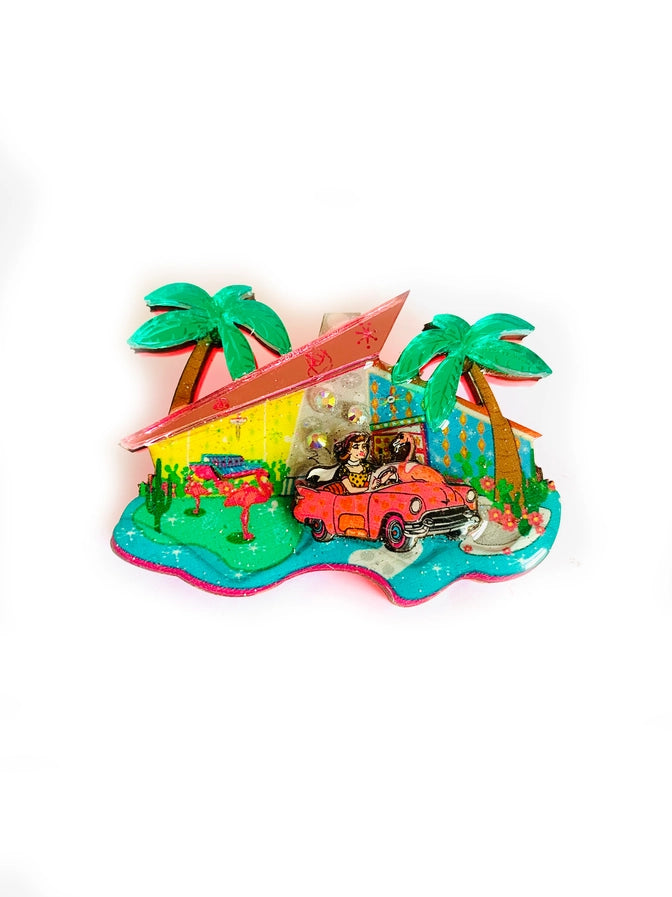 Rosie Rose Parker : Frankies Mid Century House Brooch