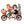 LaliBlue : Christmas : Friends on a bicycle brooch