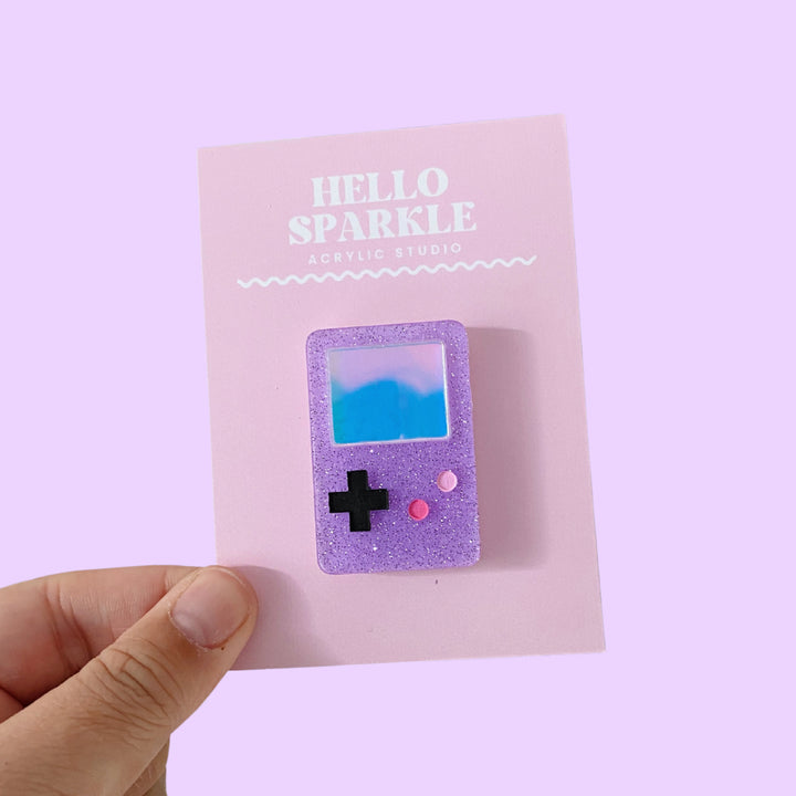 Hello Sparkle : Game Boy Brooch