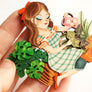 Laliblue : Plant Lover : Gardener Girl brooch