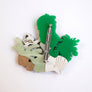 Laliblue : Plant Lover : Gardener Girl brooch