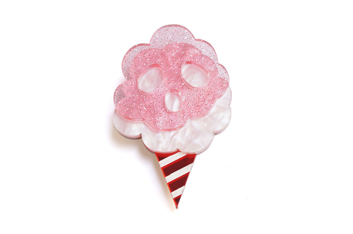LaliBlue : Cursed Carnival : Ghost Cotton Candy Brooch