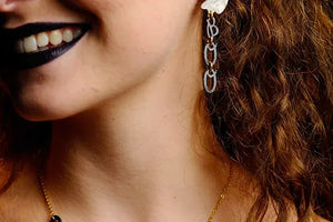 LaliBlue :  Creepy Party :  Ghost earrings
