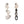 LaliBlue :  Creepy Party :  Ghost earrings [PRE-ORDER]