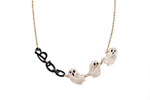 LaliBlue :  Creepy Party :  Ghosts necklace [PRE-ORDER]