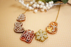 LaliBlue :  Christmas : Gingerbread Cookie Necklace [PRE-ORDER]