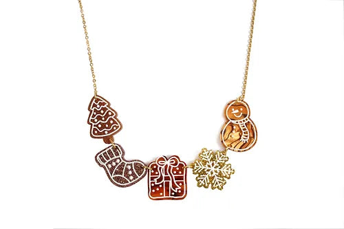 LaliBlue :  Christmas : Gingerbread Cookie Necklace [PRE-ORDER]