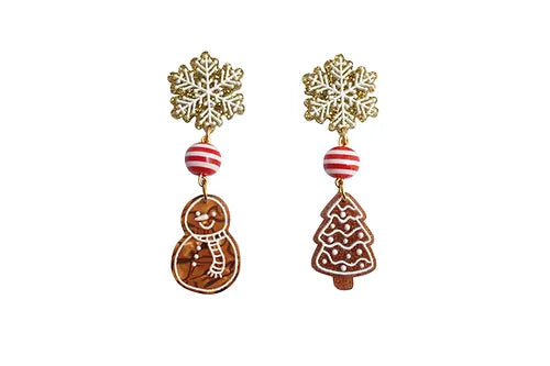 LaliBlue :  Christmas : Gingerbread Cookies Earrings [PRE-ORDER]