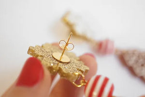 LaliBlue :  Christmas : Gingerbread Cookies Earrings [PRE-ORDER]