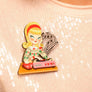 Laliblue : Christmas : Girl with a record player brooch