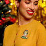Laliblue : Christmas : Girl with a snow globe brooch