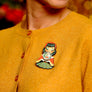 Laliblue : Christmas : Girl with a snow globe brooch