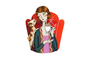 LaliBlue : Girl with cat brooch [PRE-ORDER]