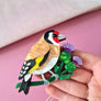 Cherryloco : Goldfinch Brooch