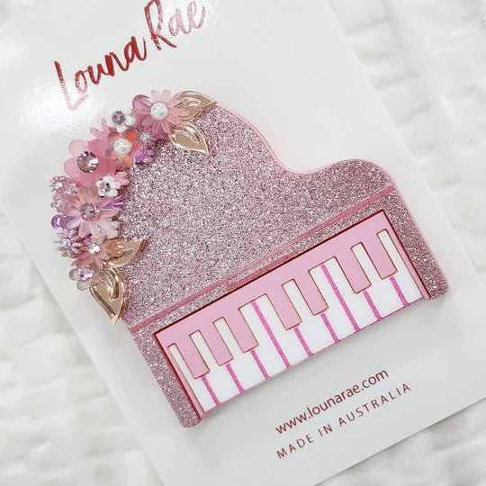 Louna Rae : Piano Brooch - Pink