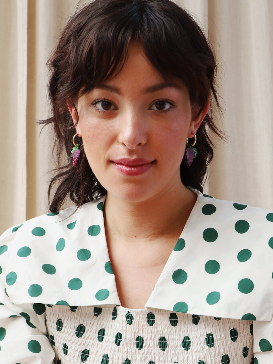 Wolf & Moon : Grape Hoops in Red