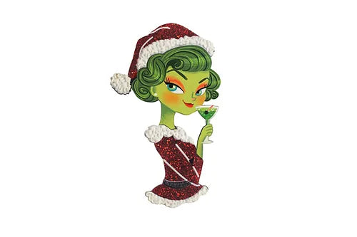 LaliBlue :  Christmas : Grinch Woman Brooch [PRE-ORDER]