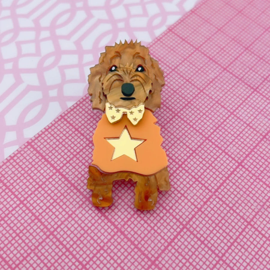 Bling Hound : Groodle Brooch