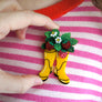Laliblue : Plant Lover : Gumboots with strawberries brooch