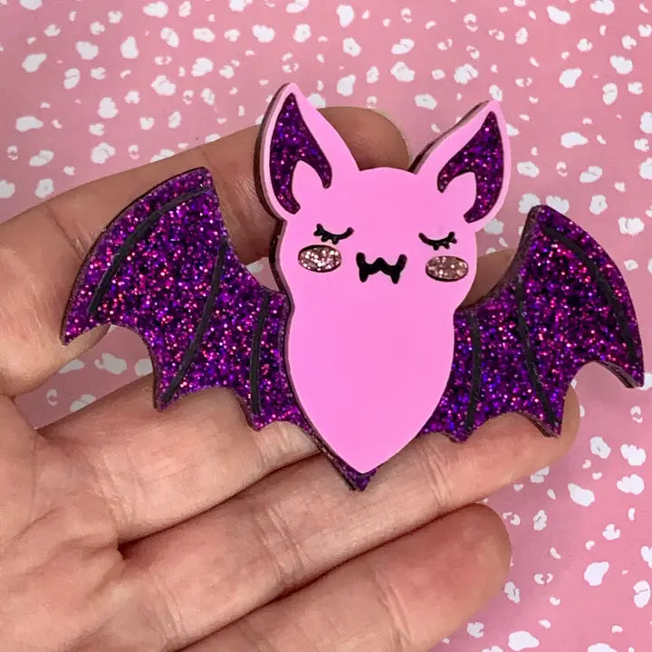 Birdie Bananas : Halloween Bat Brooch