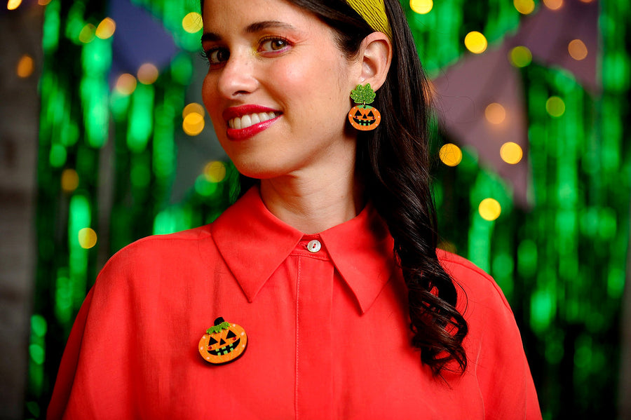 LaliBlue : Cursed Carnival : Halloween Pumpkin Brooch
