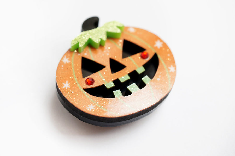 LaliBlue : Cursed Carnival : Halloween Pumpkin Brooch