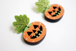 LaliBlue : Cursed Carnival : Halloween Pumpkin Earrings