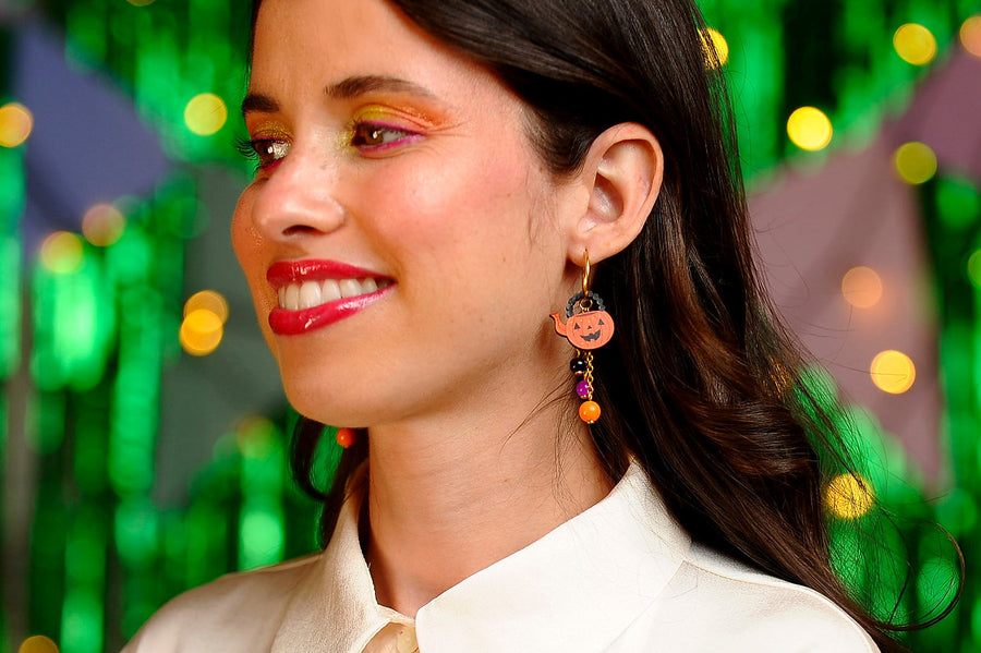 LaliBlue : Cursed Carnival : Halloween Tea Set Earrings