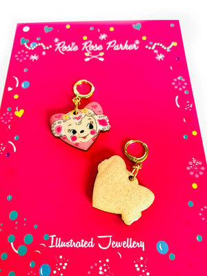 Rosie Rose Parker : Harry the little Lamb Kitschy Earrings