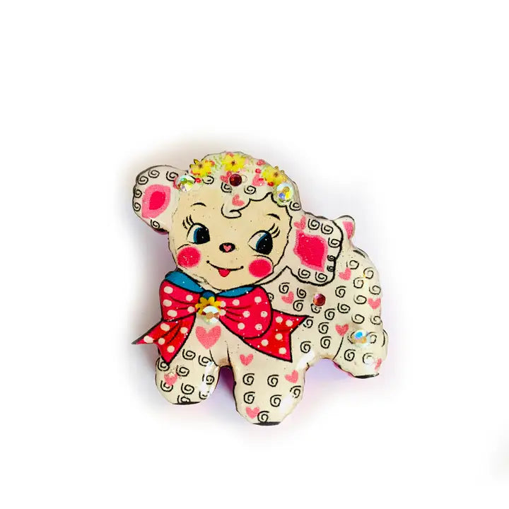 Rosie Rose Parker : Harry the little lamb brooch