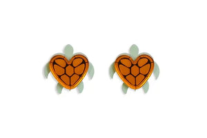 LaliBlue : Valentines : Heart Turtle Earrings