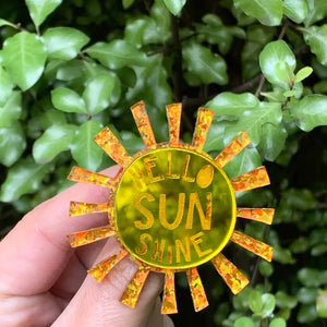 Birdie Bananas : Hello Sunshine Sun Brooch